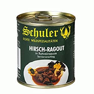 Hirsch-Ragout in Rotweinsauce